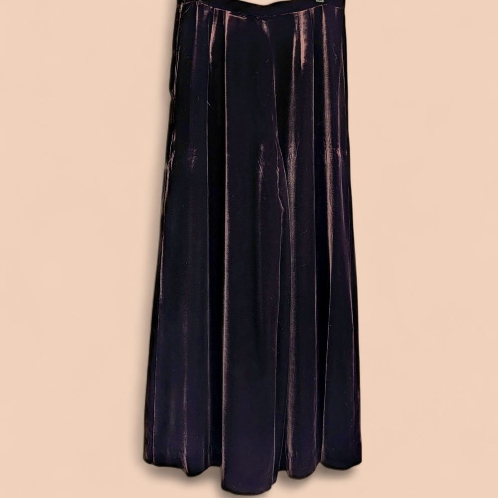 Handmade Velvet Wide Leg Pants High Waist Palazzo Vintage Inspired Lined